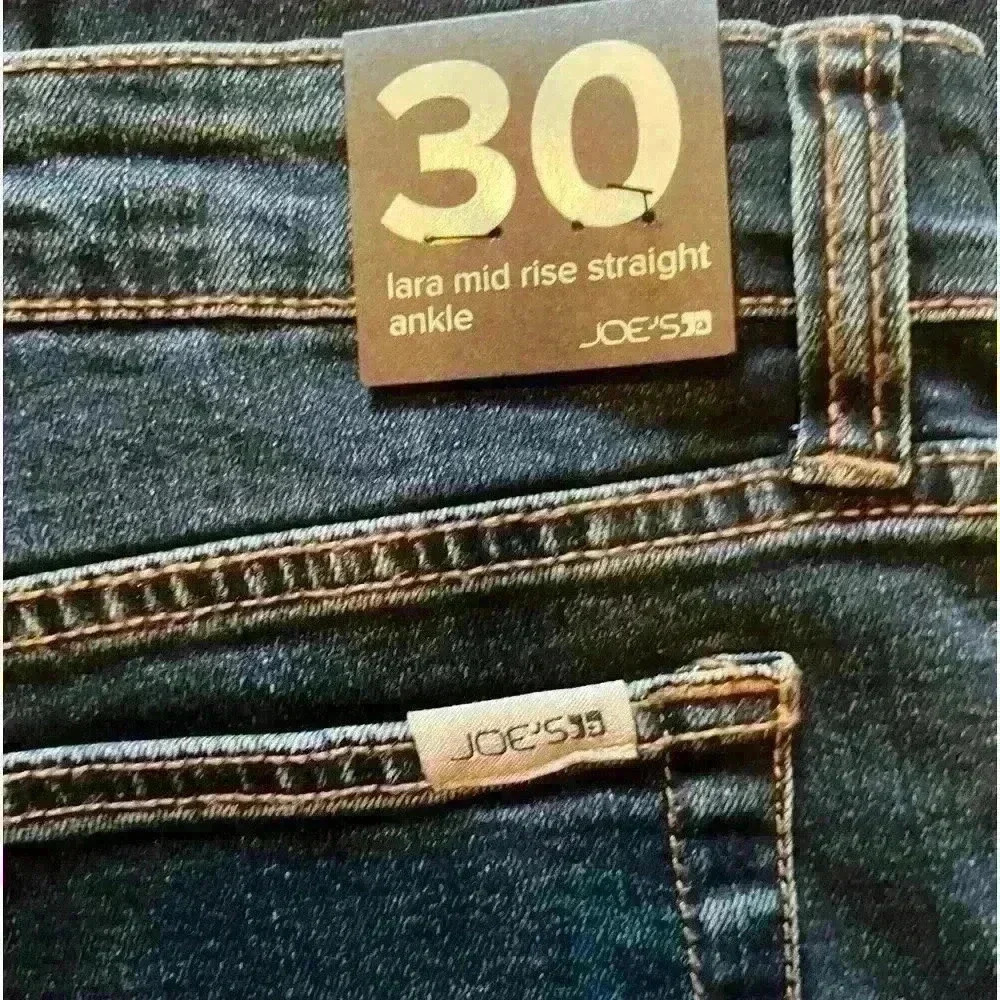 Joe’s Jeans Lara Mid Rise straight  Ankle Jeans size. 30 new nwt - Picture 7 of 7